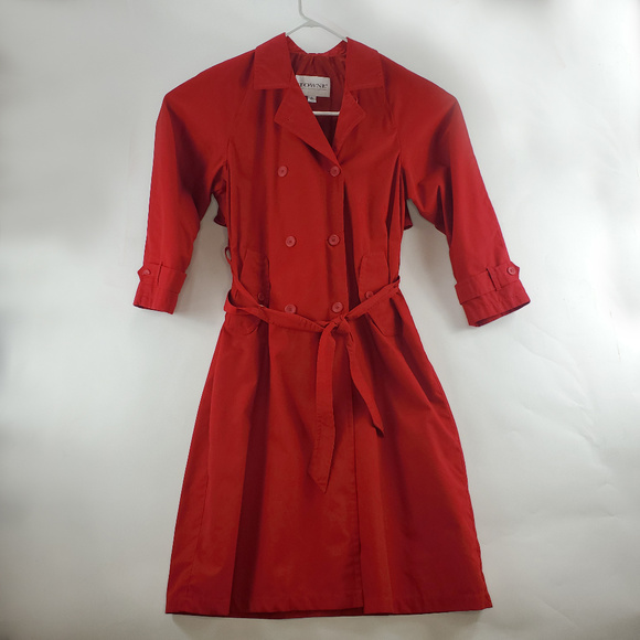 Towne Jackets & Blazers - London Fog Towne Womens Trench Coat Size 14 Button